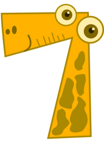 my favorite animal for my favorite number (week). Week seven here we are!