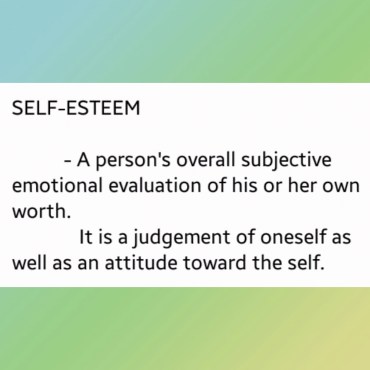 self esteem